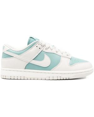 Nike Leather Panelled Low-Tops Sneakers - Blue
