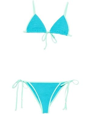 Bondeye Crinkle-Effect Bikini - Blue