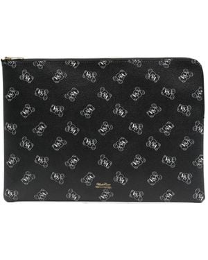 Undercover Clutch mit Print - Schwarz