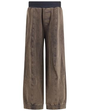 ALAINPAUL Knee Shape Joggers - Brown
