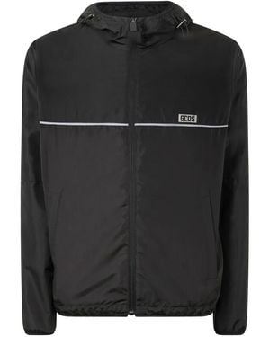Gcds Logo-Appliqué Windbreaker Jacket - Black