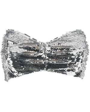 Simone Rocha Sequin Bandeau Top - Grey