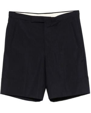 Prada Triangle-Logo Shorts - Black