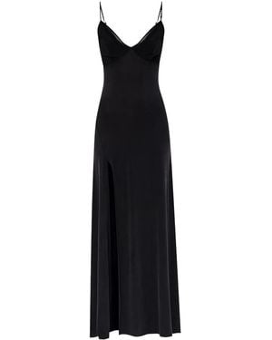 Versace Jeans Couture スリップドレス - ブラック