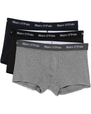 Marc O' Polo Elasticated-Waistband Boxer Shorts (Set Of Three) - Grey