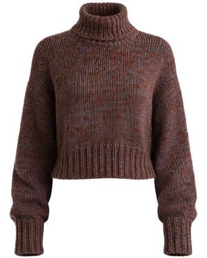 SABLYN Darcey Ribbed Roll-Neck Jumper - Brown