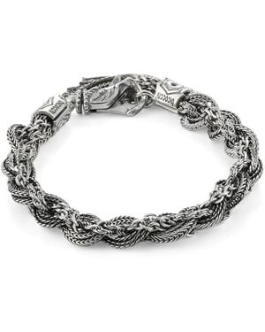 Emanuele Bicocchi Medium Round Braid Bracelet - Metallic