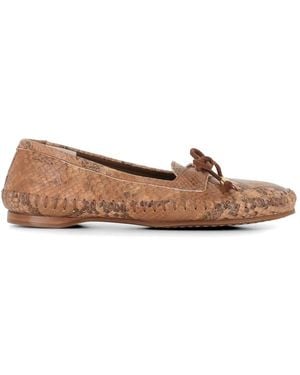 Alexander Hotto Mocasines Con Lazo - Marrón