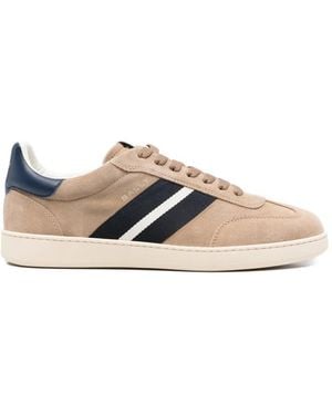 Bally Striped-Panel Trainers - White