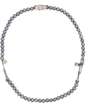 SWEETLIMEJUICE Collar Con Perlas - Blanco