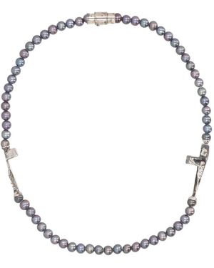 SWEETLIMEJUICE Collar Con Perlas - Blanco