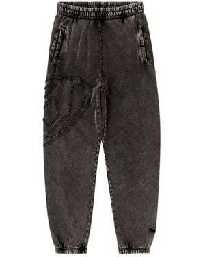 DIESEL P-Marky-Den Appliqué-Detail Track Pants - Grey