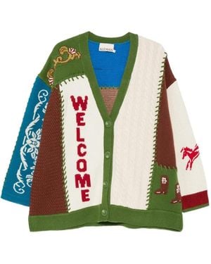 ALÉMAIS Cardigan Im Patchwork-Look - Grün