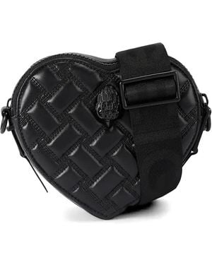 Kurt Geiger Quilted Heart-Shape Cross Body Bag - Black