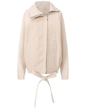 ili node Xyrus Herringbone-Weave Jacket - Natural