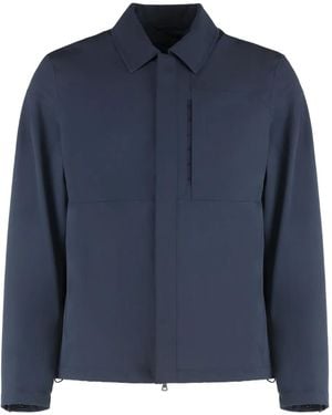 Paul & Shark Hidden Zipper Techno Fabric Jacket - Blue