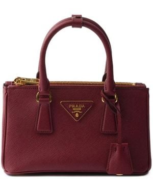 Prada Mini Galleria Tote Bag - Purple