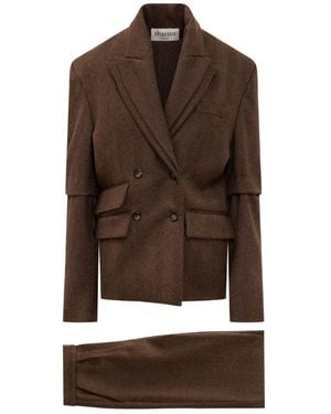 BATAKOVIC Belgrade Valerie Double-Breasted Suit - Brown