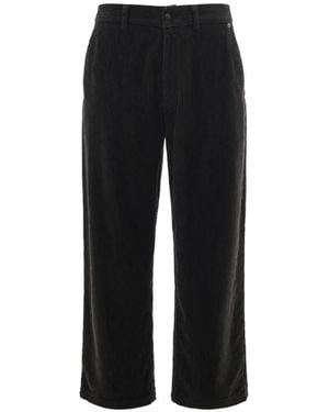 Paolo Pecora Straight-Leg Corduroy Trousers - Black