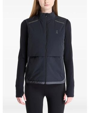 On Shoes Zipped Vest - Blue