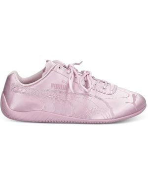 PUMA Speedcat Venus Satin Logo-Embroidered Low-Top Sneakers - Pink