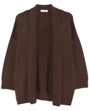 Le Tricot Perugia Offener Cardigan - Braun