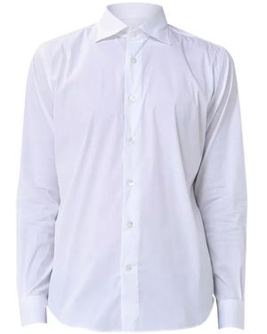 Eleventy Long-Sleeve Button-Down Shirt - Purple