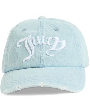 Juicy Couture Baseballkappe Im Distressed-Look - Blau