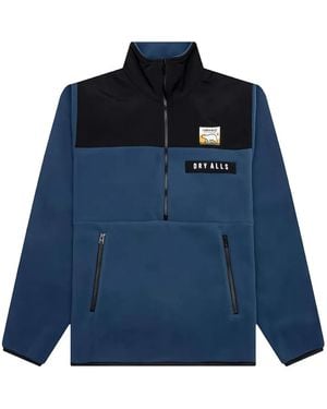 Human Made Heart-Logo Fleece Sweatshirt - Blue