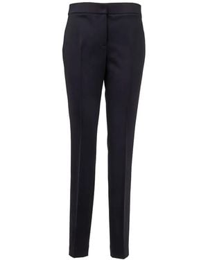 Akris Punto Mara Pressed-Crease Pants - Blue