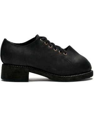 Guidi 2091 Groppone Derby Shoes - Black