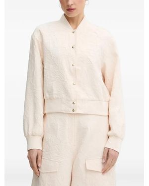 Liu Jo Wrinkle-Effect Bomber Jacket - Natural