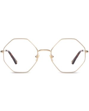 Chloé Brille Mit Geometrischem Gestell - Weiß