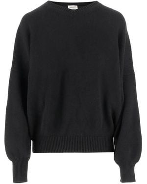 KHAITE Crew-neck Cashmere Jumper - Black