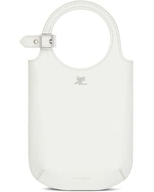 Courreges Slim Holy Tote Bag - White