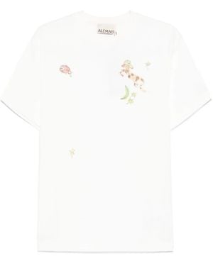 ALÉMAIS T-Shirt Mit Grafischem Print - Weiß