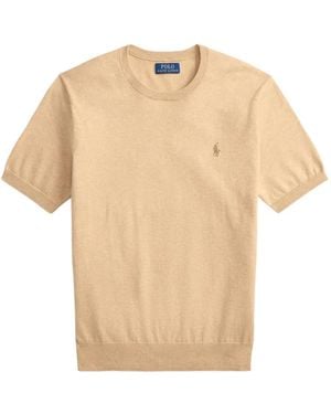 Polo Ralph Lauren Short-Sleeved Cotton Shirt - Natural