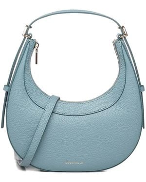 Coccinelle レザーショルダーバッグ - ブルー