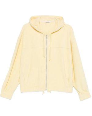 AURALEE Zip-Fastening Sweatshirt - Natural