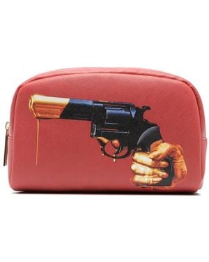 Seletti トラベルポーチ - レッド