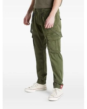 Alpha Industries Belt-Loop Pocket Trousers - Green