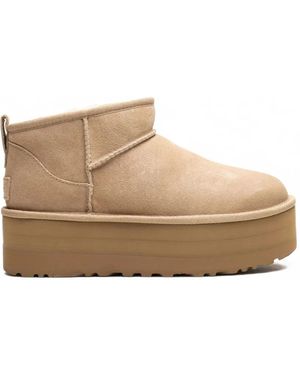 UGG Stivali Con Plateau Classic Ultra Mini - Neutro