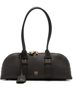 Pinko Große Bowling Horizontal Tote Bag - Schwarz