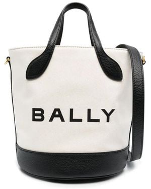 Bally Bolso Bombonera Bar 8 Hours Con Logo - Blanco