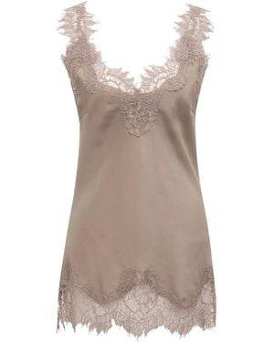 Gold Hawk Megan lace-trim top - Braun