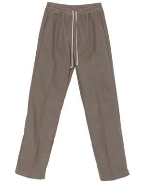 Rick Owens Drawstring Straight-Leg Trousers - Grey