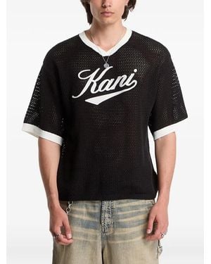 Karlkani Camiseta Con Logo Bordado - Negro