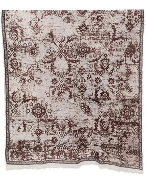 Mouleta Damask-Print Frayed Scarf - White