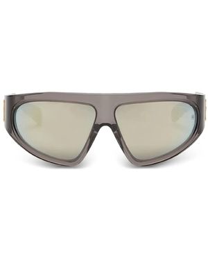 Balmain B-Escape Geometric-Frame Sunglasses - Grey