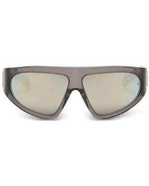 Balmain B-Escape Geometric-Frame Sunglasses - Grey